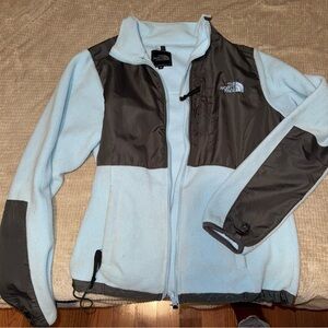 The North Face Women's Light Blue and Dark Gray Jacket